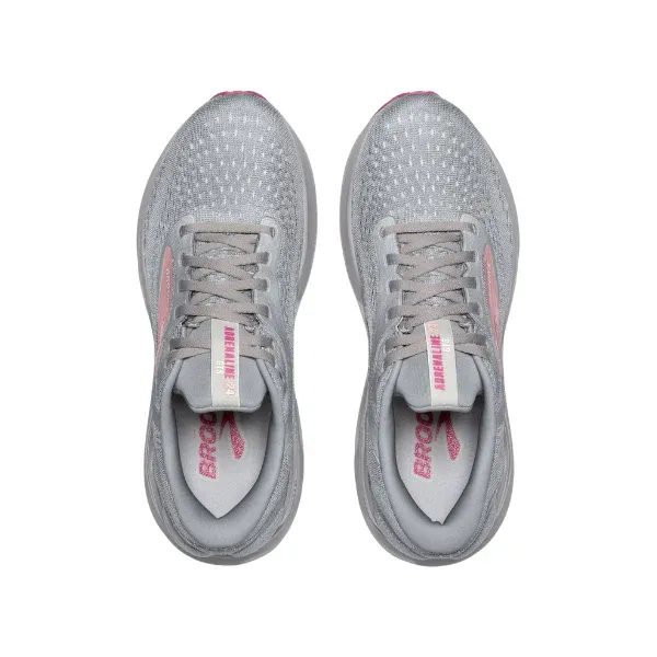 Brooks Women's Adrenaline GTS 24 Wide Grey/White - Image 3