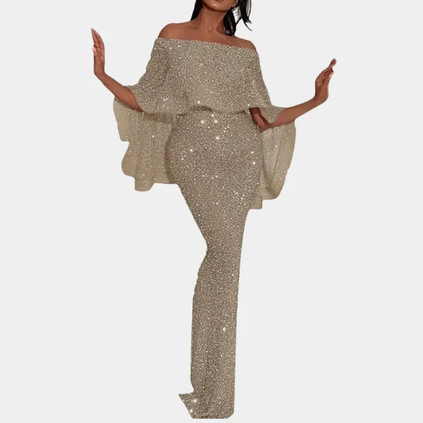 Alayna - elegante off-shoulder paillettenjurk - Image 3