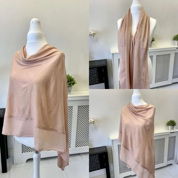 Chiffon Edged 3 in 1 Ladies Poncho - Image 2