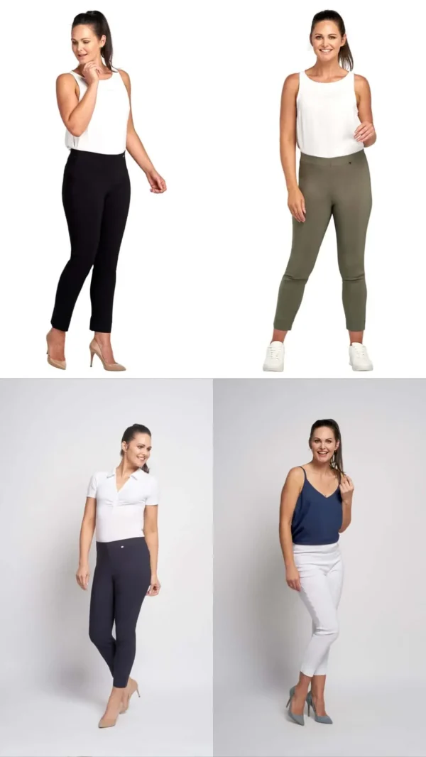 Pinns - Slim Leg Bengaline Ankle Grazer with back slit