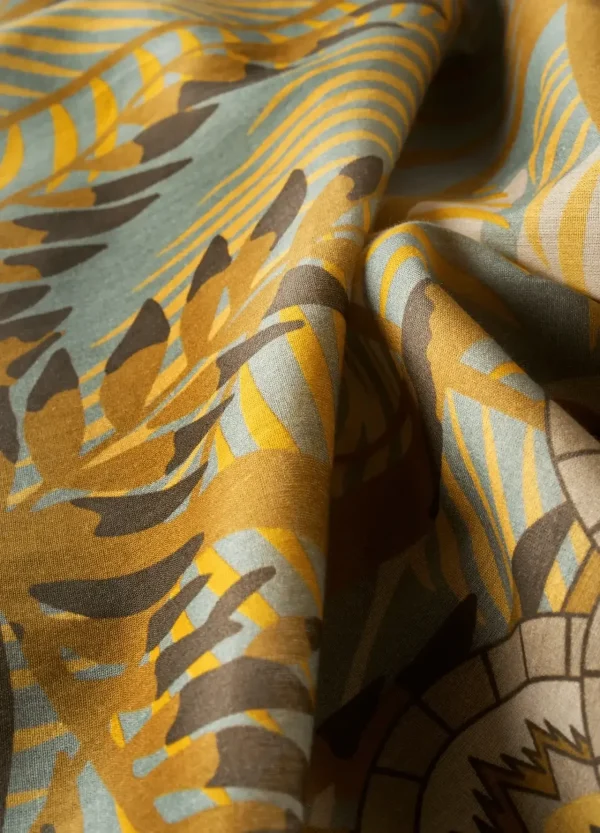 Powder Designs Cotton Scarf - Patterned Palms - Image 2