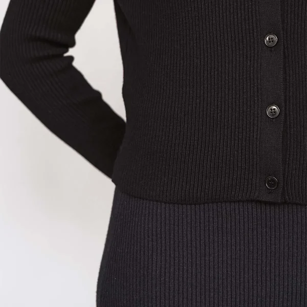 The Capsule Cardigan Black - Image 4