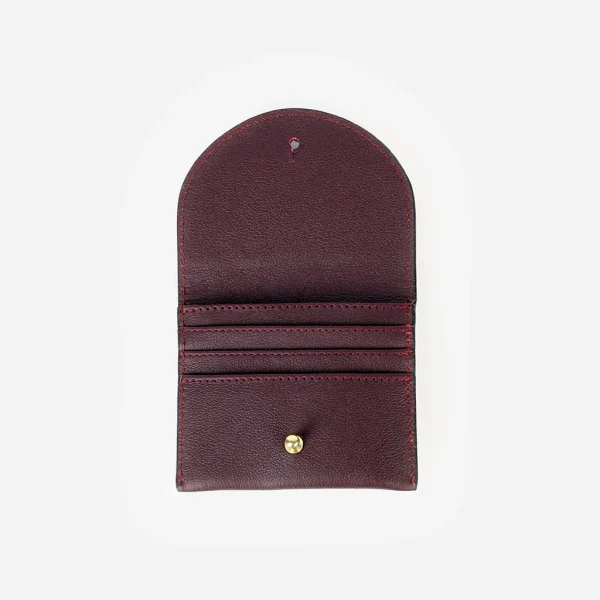 The Cardholder Aubergine Micro Pebble - Image 3