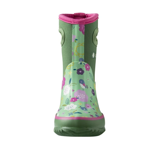 Green Floral Neoprene Rain/Snow Boots - Image 3