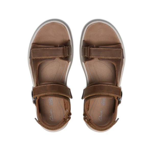 Clarks Men's Saltway Edge Wide Tan - Image 3