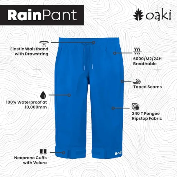 Children's Trail Pants, Cobalt Blue - Image 3