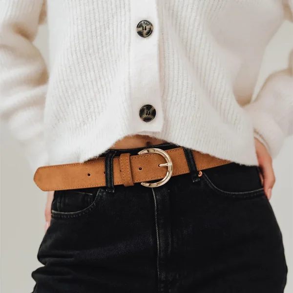 The Complement Belt Gold Lion Suede - Image 2