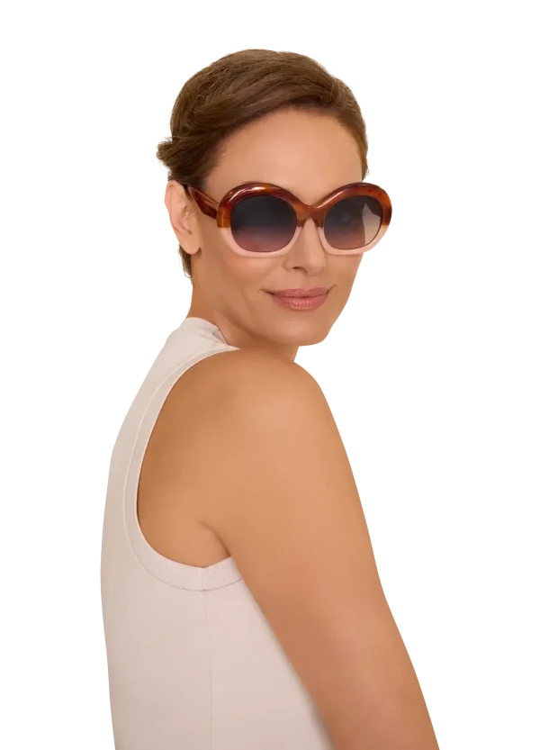 Powder Design Limited Edition Sunglasses - Daria - Mahogany/Petal - Image 2