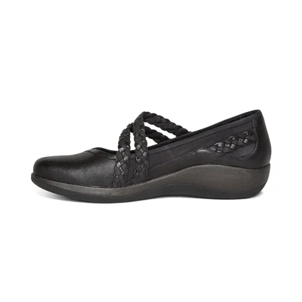 Aetrex Womens Annie Mary Jane Black - Image 2