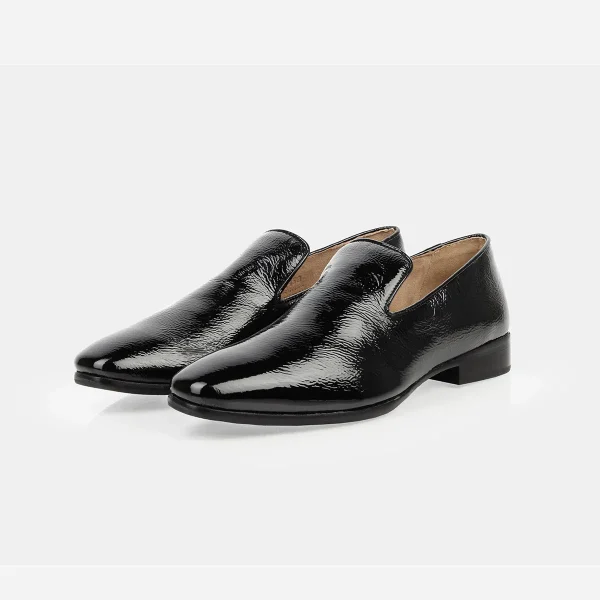 The Daily Loafer Black Crinkle Patent - Image 5