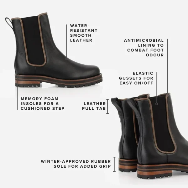 The Decade Chelsea Boot Black Water Resistant - Image 3