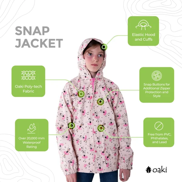Lined Rain Jacket, Beautiful Ballerina (runs large, recommend sizing down) - Image 2