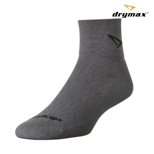 Drymax Lite Trail Running 1/4 Crew - Grey Heathered