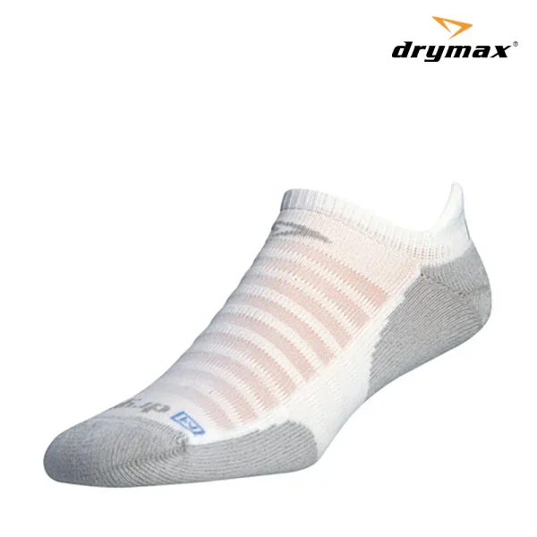 Drymax Run Lite-Mesh No Show Tab - White