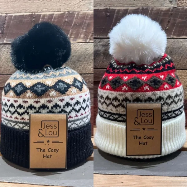 Jess & Lou - Unisex Nordic Cosy Bobble Hat