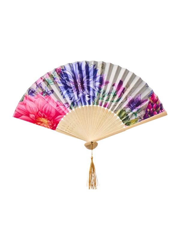 Powder Design Satin Fan - Bountiful Blooms