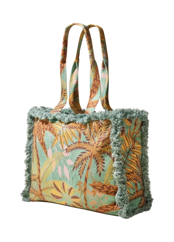 Powder Design Fringed Box Tote Bags - Image 5