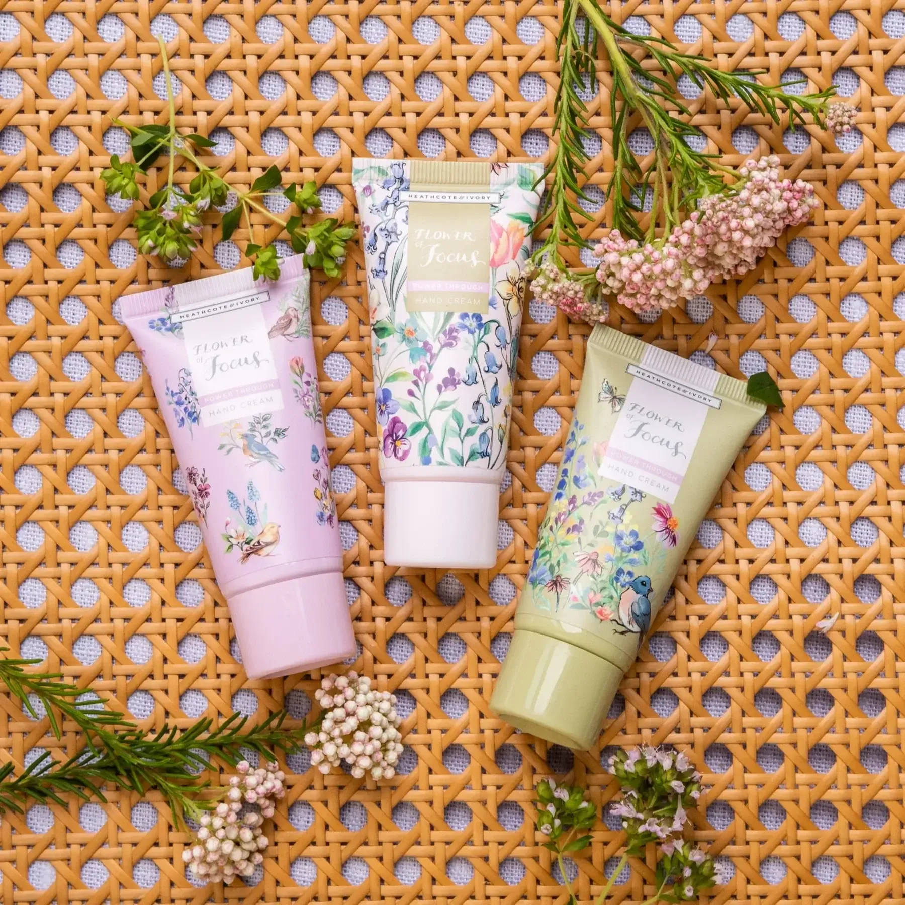 Heathcote & Ivory Flower of Focus Power Through Hand Cream Trio - Image 2