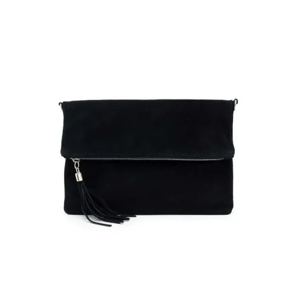 Real Suede Folded Pouch Bag (11 colours) - Image 5