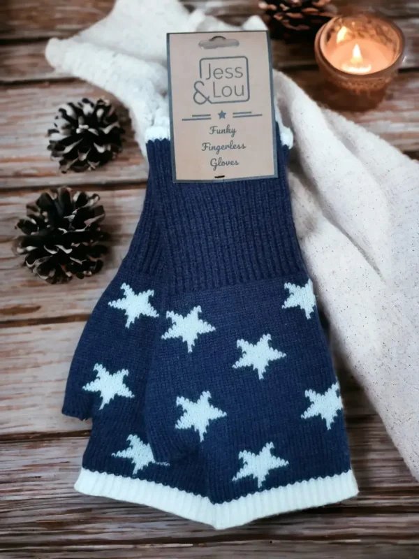 Jess & Lou - Star Fingerless Gloves/Wrist Warmer - Image 2