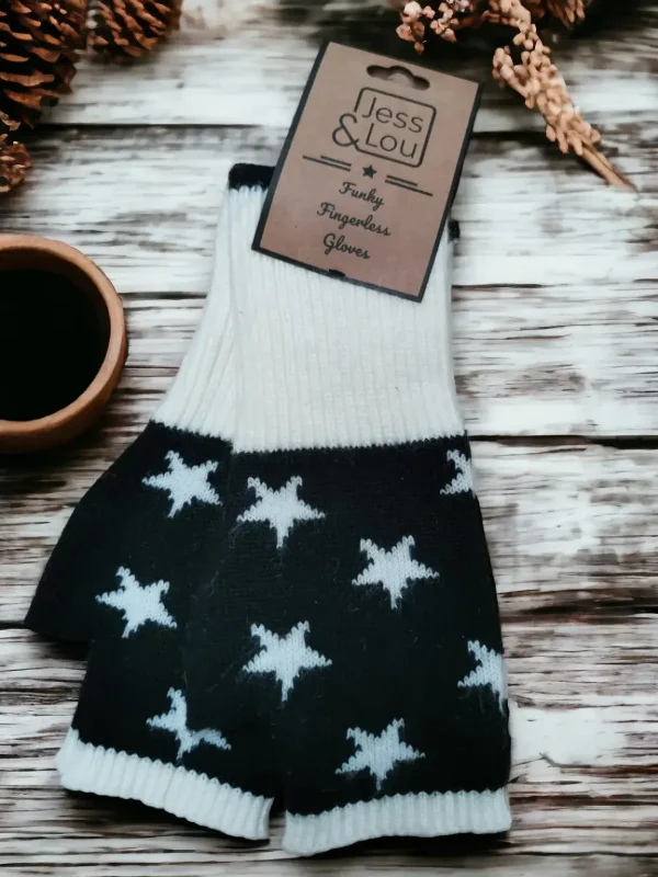 Jess & Lou - Star Fingerless Gloves/Wrist Warmer - Image 3