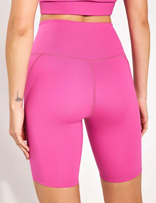 High Waisted Bike Short - Fuchsia - Image 2