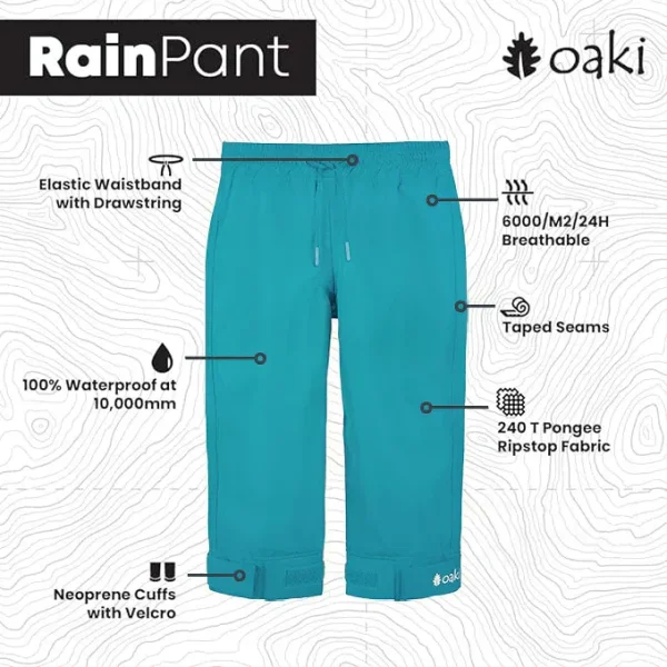 Children's Trail Pants, Glacier Blue - Image 3