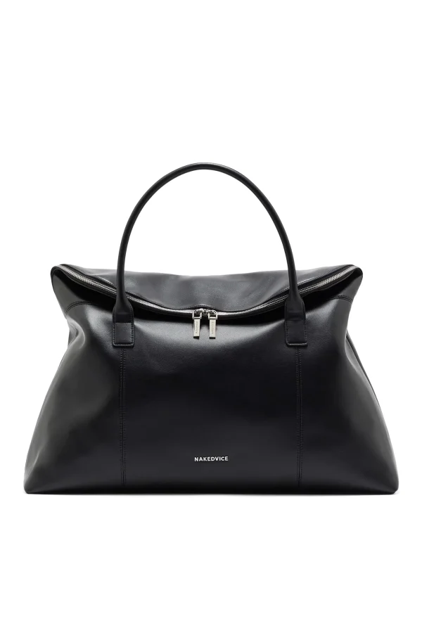 THE HUGO BLACK SILVER DUFFLE