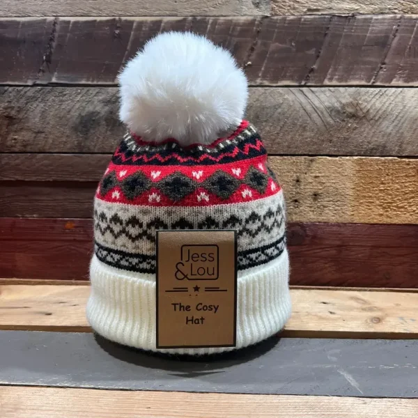 Jess & Lou - Unisex Nordic Cosy Bobble Hat - Image 3