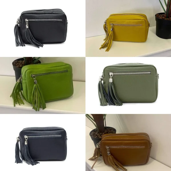 Ladies Leather Tassel Bag