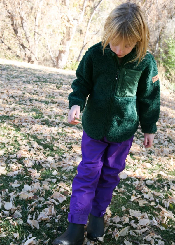 Adult Fleece-lined Rain/Snow Pants, Purple - Image 5