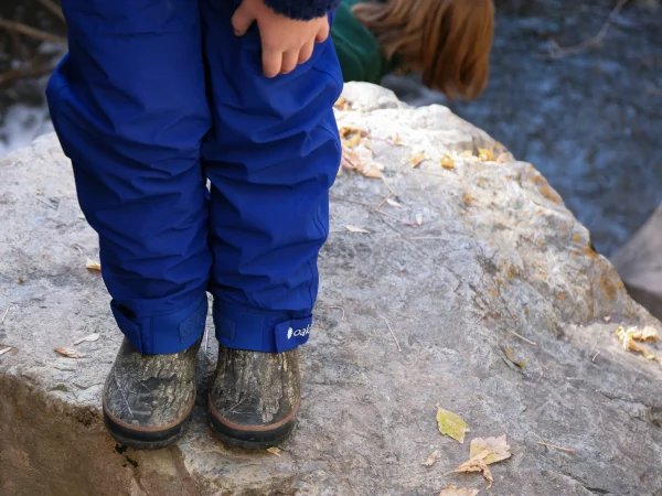 Children's Fleece-lined Rain/Snow Pants, Blue - Image 9