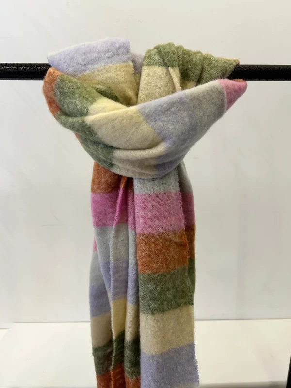 Pastel Stripe Blanket Scarves - Image 4
