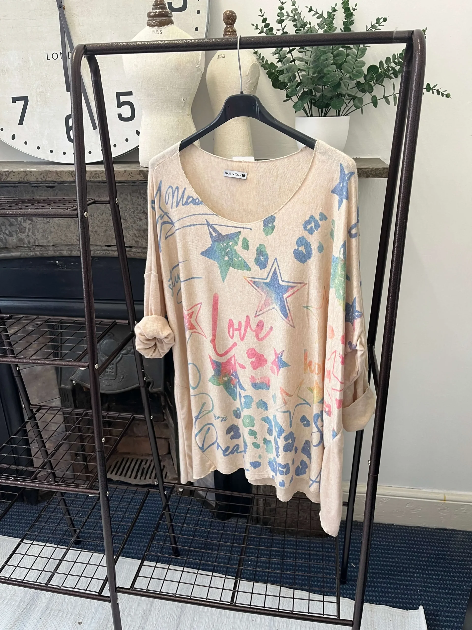 Star Print Fine Knit Super Soft Jumper - Image 6