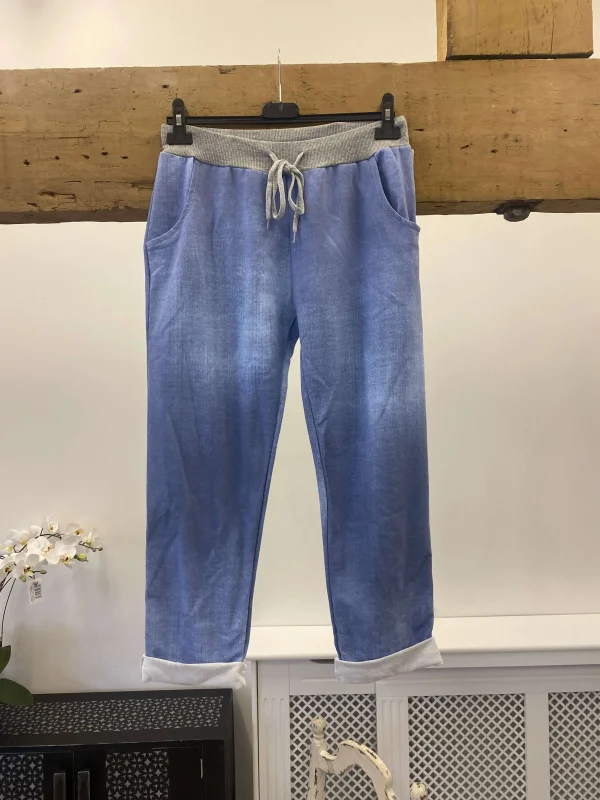 Denim Wash Look Jogger - Image 4