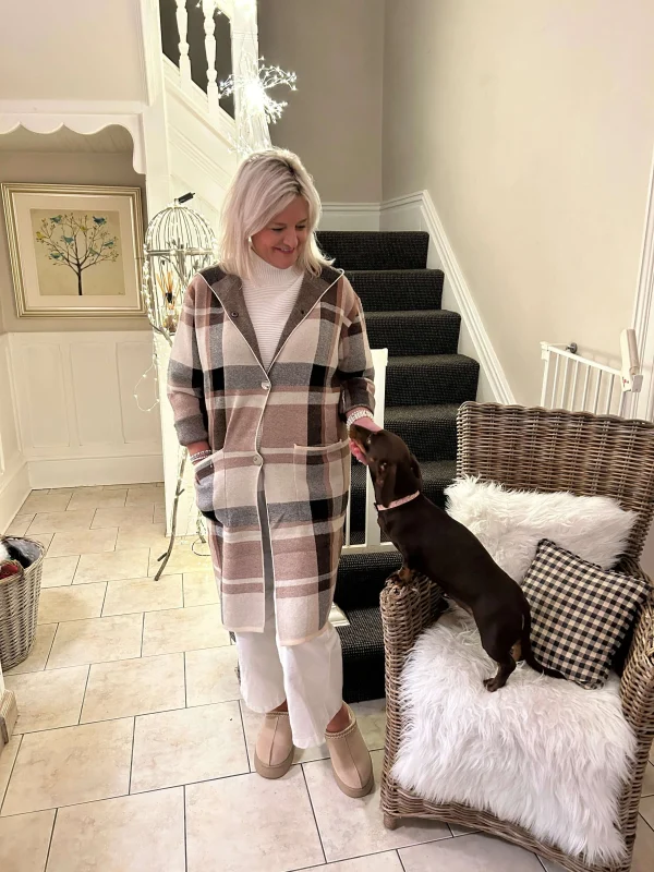 Checked Coat and Matching Trousers - Image 2