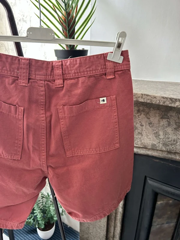 Brakeburn Mens Terracotta Cargo Style Shorts - Image 3