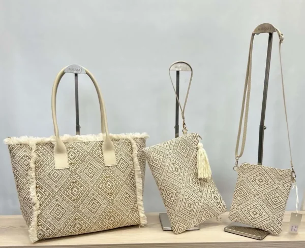 Ladies Geometric Bag Set