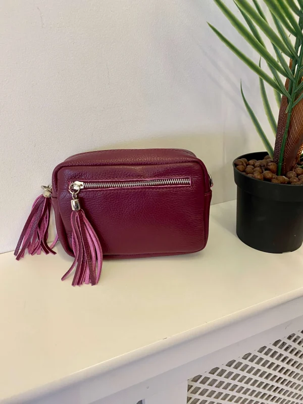 Ladies Leather Tassel Bag - Image 15