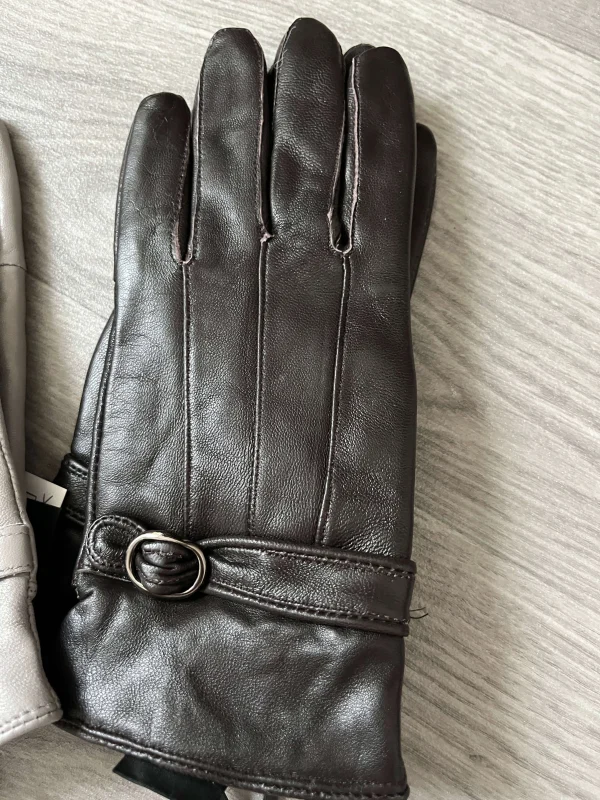 Real Leather glove with Buckle - Image 5