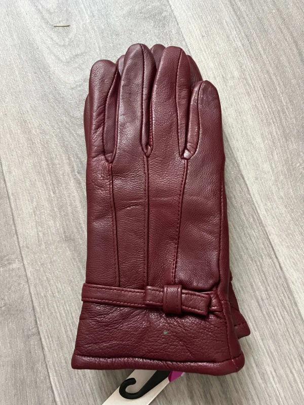 Real Leather glove with Bow detail - Image 4