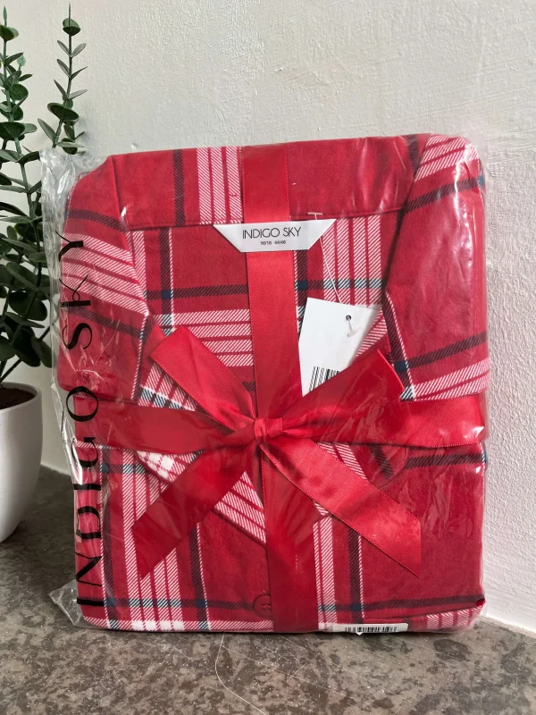 Indigo Sky Red Tartan Pyjamas