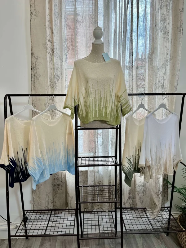 Stitch Hem Knit Top