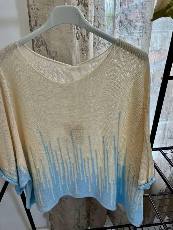 Stitch Hem Knit Top - Image 2