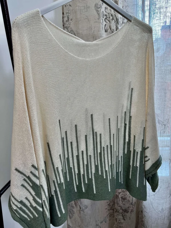 Stitch Hem Knit Top - Image 3