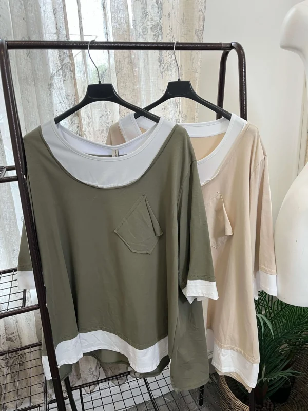 Ladies Layered Effect T Shirt - Image 2