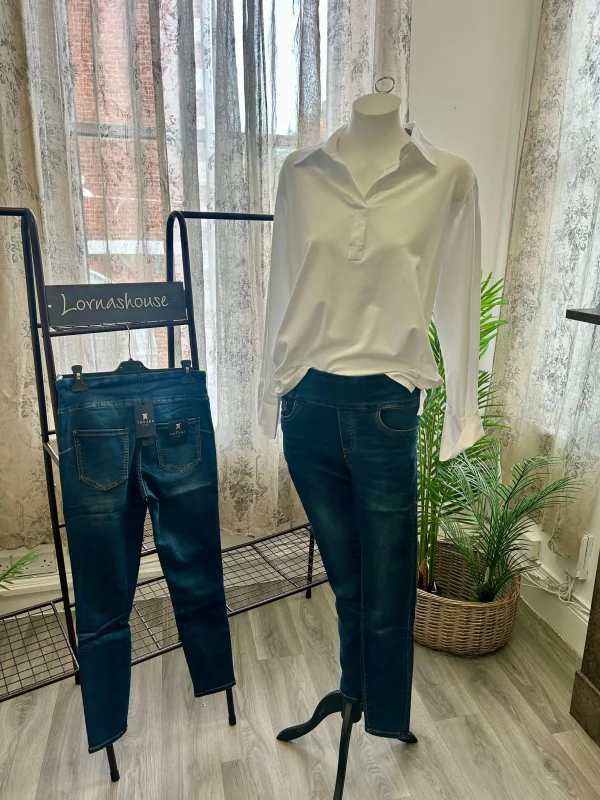 Tocada - Elasticated Waist Stretchy Jeans/Jegging - Image 3