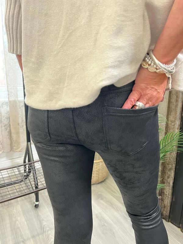 Leather Look Jegging - Image 3