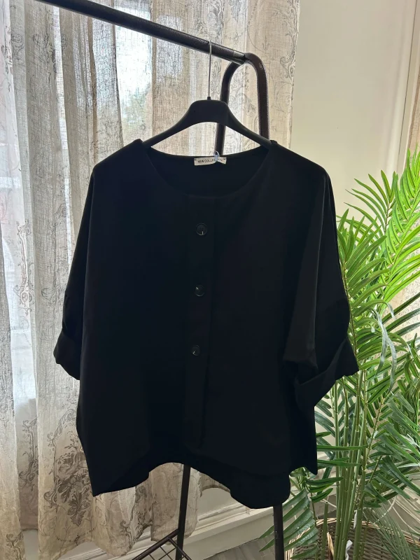 Funky Button Sweatshirt / Jacket - Image 4
