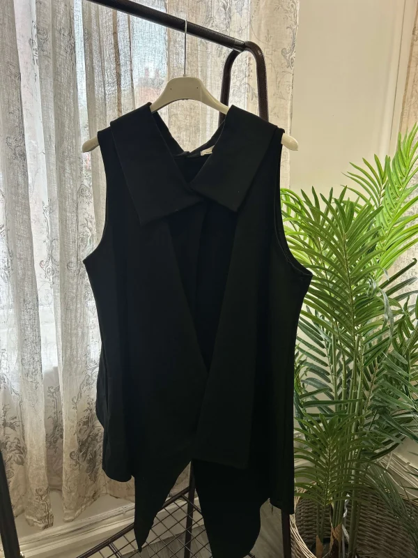 Asymmetrical Funky Jersey Sleeveless Top - Image 4